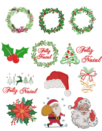 Coleção de Natal - 12 Matrizes 