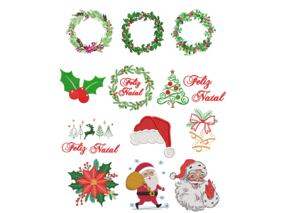 Coleção de Natal - 12 Matrizes 